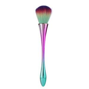 Long Colorful Dusting Brush for Nail Artist 1 Pcs