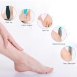 8 in 1 Pedicure Kit Foot Scrubber for Dead Skin