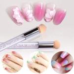 Nail Art Tool Pen Dual Head Nail Sponge Brush (Pack of 1)