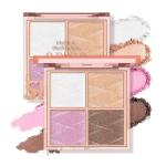 4 Shade Highlighter and Blusher Palette (Pack of 1)