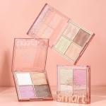 4 Shade Highlighter and Blusher Palette (Pack of 1)