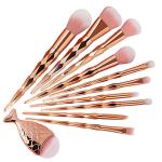 11 GOLDEN Make Up Brush Mermaid Tool Fishtail Set Makeup Brushes