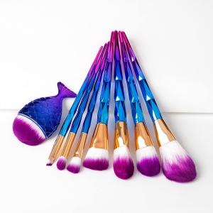 12 Professional Big Fish Tail Makeup Brush Set (Pack of 1)