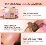 4 Shade Highlighter and Blusher Palette (Pack of 1)