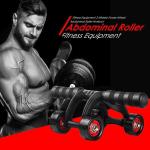 Abs Roller Abdomen Exercise Fitness Equipment Gym And Home Workout Stretching Abs Exerciser (Pack of 1)