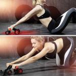 Abs Roller Abdomen Exercise Fitness Equipment Gym And Home Workout Stretching Abs Exerciser (Pack of 1)
