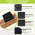 4 Pieces Multi-Purpose Square Plastic Legs