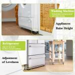 4 Pieces Multi-Purpose Square Plastic Legs