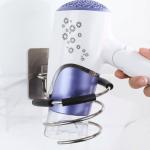 Hair Dryer Holder Rack Blower Organizer Shelf Stainless Steel Stand Storage 1 Pcs