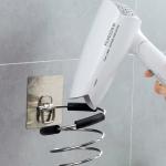 Hair Dryer Holder Rack Blower Organizer Shelf Stainless Steel Stand Storage 1 Pcs