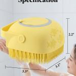 Body Scrubber Silicone with Soap Dispenser for Shower (1 Pack)..