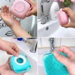 Body Scrubber Silicone with Soap Dispenser for Shower (1 Pack)..