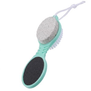 4 IN 1 A HIGH- QUALITY 4 STEP PEDICURE PADDLE FOOT BRUSH (PACK OF 1)
