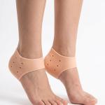 Silicone Half Heel Protector Socks Moisturizing Socks For Foot-Care, Heel.( 1 Pair).