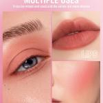 3 in 1 lip and cheek tint cream blush Pink, Peach, Red color matte blusher(Pack of 1).