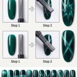 3D Cat-Eye Magnet for Nail Art, Gel & Nail Polish, Magnetic Stick 3D Line Strip Magnetic Board Nail Polish Tool(1 Piece).
