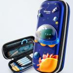 3D Cover Large Capacity Space Astronaut Printed Pencil Case 1 Pcs
