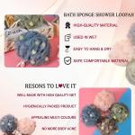 Sponge – Premium Round Loofah Body Wash Puff and Shower Scrubber (Pack of 1)