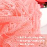 Sponge – Premium Round Loofah Body Wash Puff and Shower Scrubber (Pack of 1)