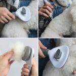 Self Cleaning Slicker Brush, Pet Grooming, Shedding Brush for Dogs and Cat Pet Massaging Tool
