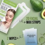 20 Pcs Wax Strips for Facial Hair Removal