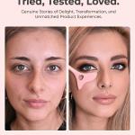 Silicone Eyeliner Eyelash Makeup Tool (Pack of 1)Pink