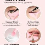 Silicone Eyeliner Aid, Makeup Eyeliner Eyelash Tool (Pack of 1)Multicolor