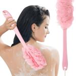 Back Scrubber for Shower, Long Handle Bath Sponge Shower Brush with Hand loofah Multicolour  (Pack of 1).