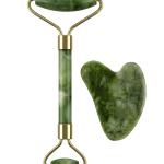 Green Face Roller With Face Massager For Women Men |  (Green) 1 Piece