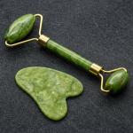 Green Face Roller With Face Massager For Women Men |  (Green) 1 Piece