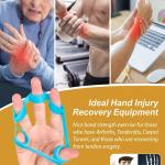 Finger Stretcher Resistance Band Hand Grip/Fitness Grip (Pack of 6)