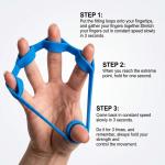 Finger Stretcher Resistance Band Hand Grip/Fitness Grip (Pack of 6)