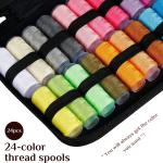 100 Pcs Sewing Kit, 12 Thread Pools, Tailoring Accessories, Silai Thread and Needle, Craft Material, Thread Box Set, Travel Bag