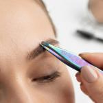 Eyelash Extension Tweezer, Lash Tweezers Ergonomic Stainless Steel Professional (4 set 1 package).