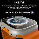 Ultra 2 Smart Watch 7in1 Watch Bands With Screen 45 mm 1.93 inch HD Display.
