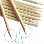 100Pcs Nails Orange Wood Stick For Cuticle Pusher Remover