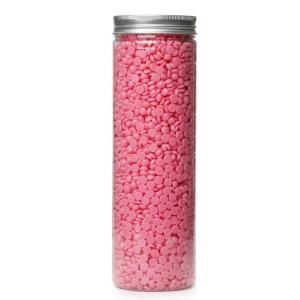 Rose Natural Pink Hard Beans (Bottle) strapless no pain bikini Wax (Pack of 1).