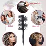 Dyeing Sectioning Comb (Black) (Pack Of 1)