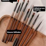 Professional Nail Art Brushes Set, 9 Pieces, Nail Art Design Tools.