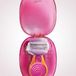 Portable Shaving ladie Razor Kit with 3 Blades, Multicolor 1 Piece