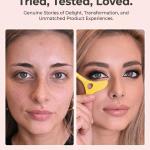 Silicone Eyeliner Aid, Makeup Eyeliner Eyelash Tool (Pack of 1). Yellow