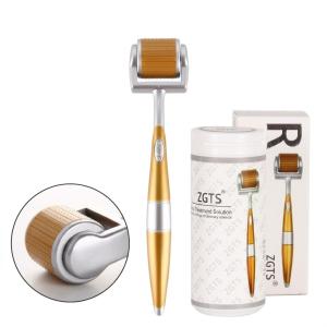 Golden Derma Roller with 192 Titanium Alloy Needles (0.5mm, Gold)